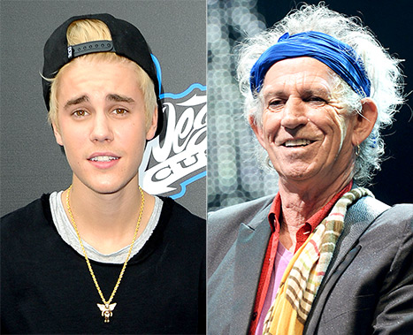 Keith Richards (Rolling Stones) l-a pus la punct pe Justin Bieber: „Esti un wannabe!”